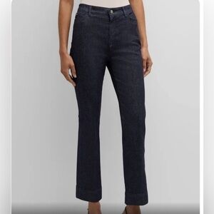 ‘S Max Mara black denim straight leg faded black designer ankle jeans size 6